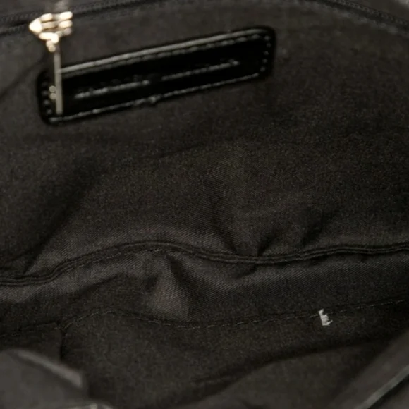 Badgley Mischka LUX Rhinestone & Black Velvet Envelope Clutch - Picture 7 of 9